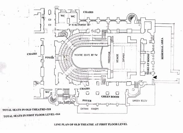 Gaiety Theater First Floor seating Plan