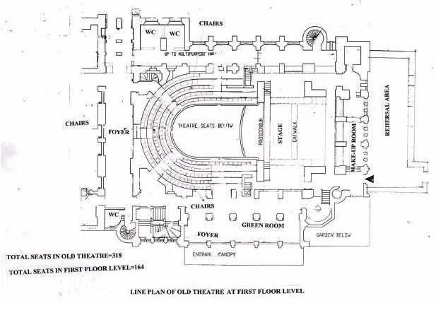 Gaiety Theater Ground floor seating plan