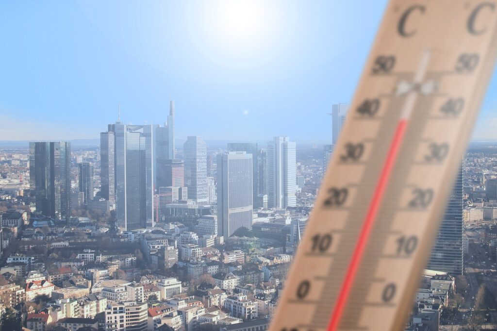 Urban Heat Island effect on landslide