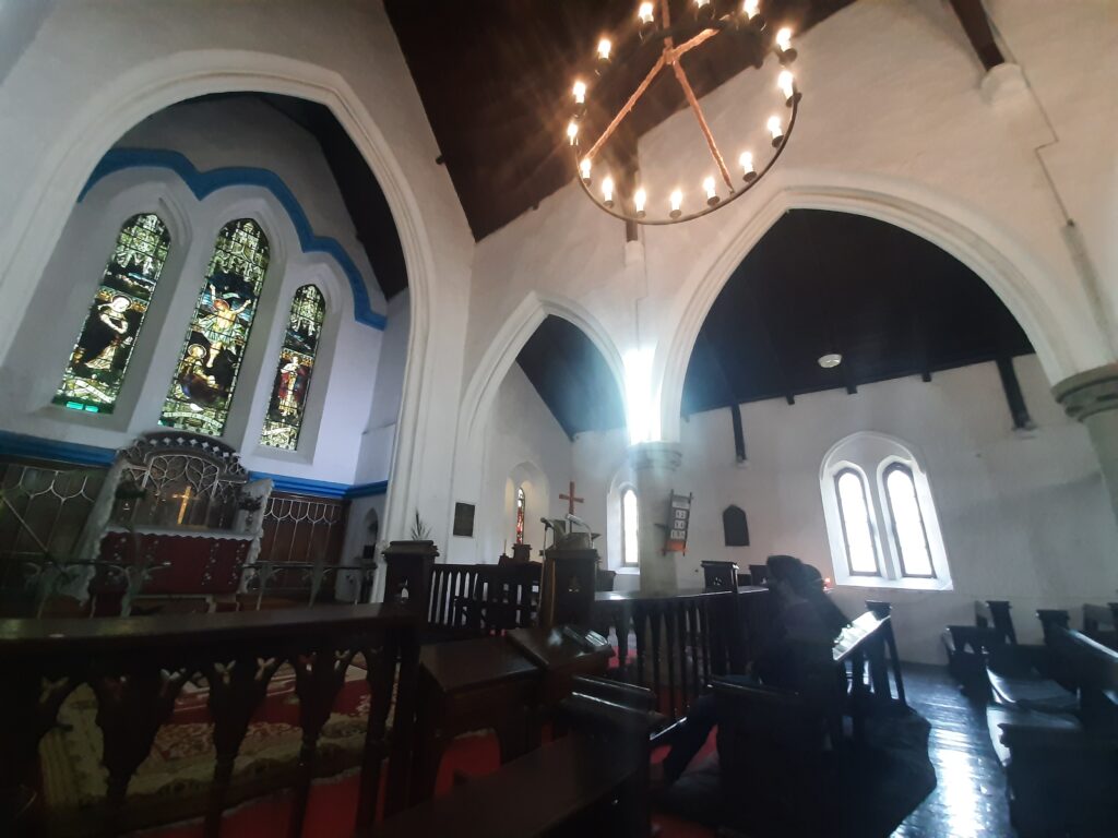 interiors of Christ Church Kasauli