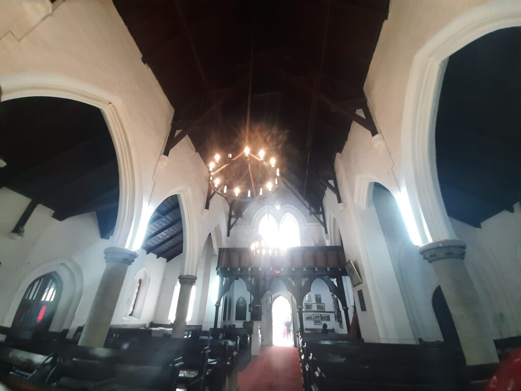 interiors of Christ Church Kasauli