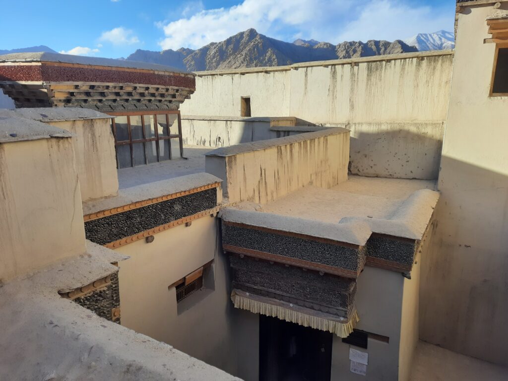 open courtyard of Leh palace