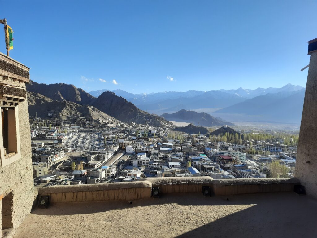 terrace in Leh palace, Ladakh