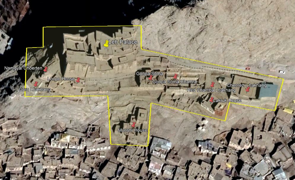 Site plan-Leh Palace