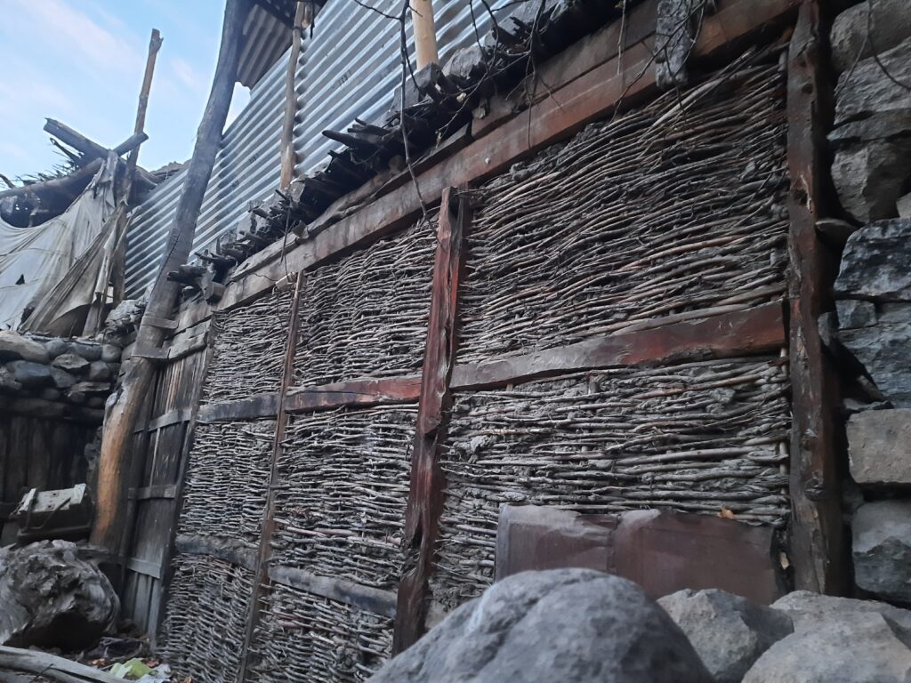 Earthquake resistant building in Turtuk village- Nubra valley