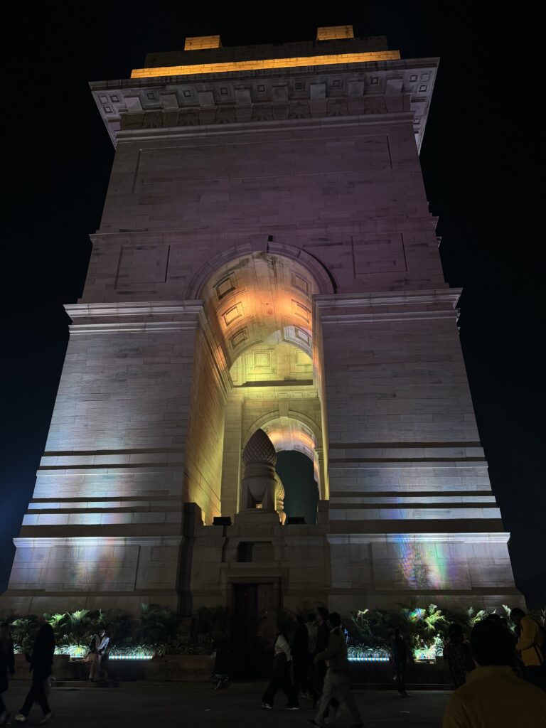 India Gate night view -Architectural Design, Delhi India