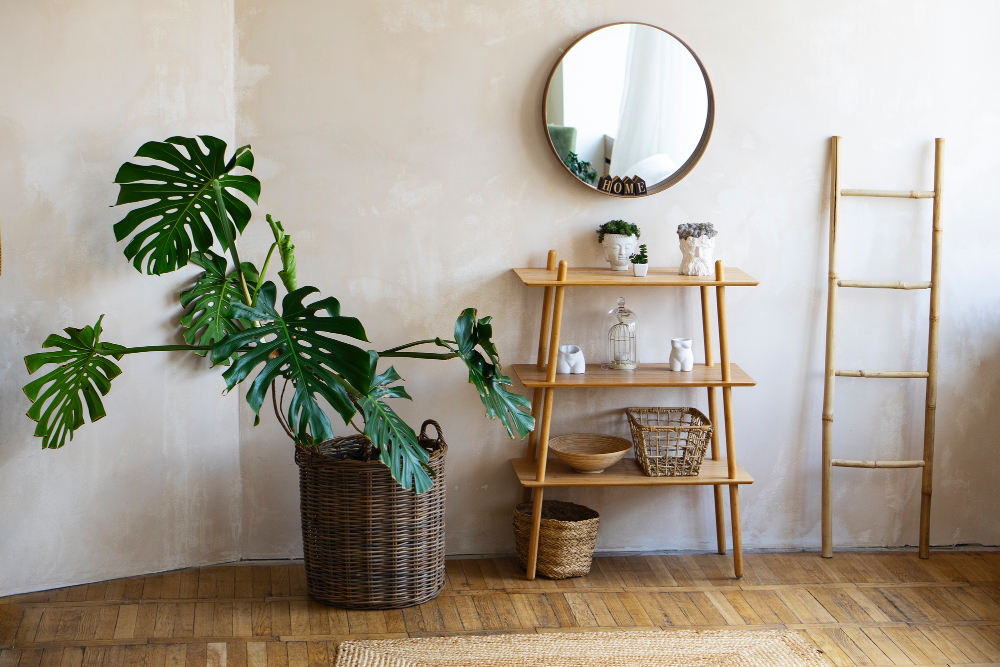 Scandi-Boho interiors indoor plants and greenery
