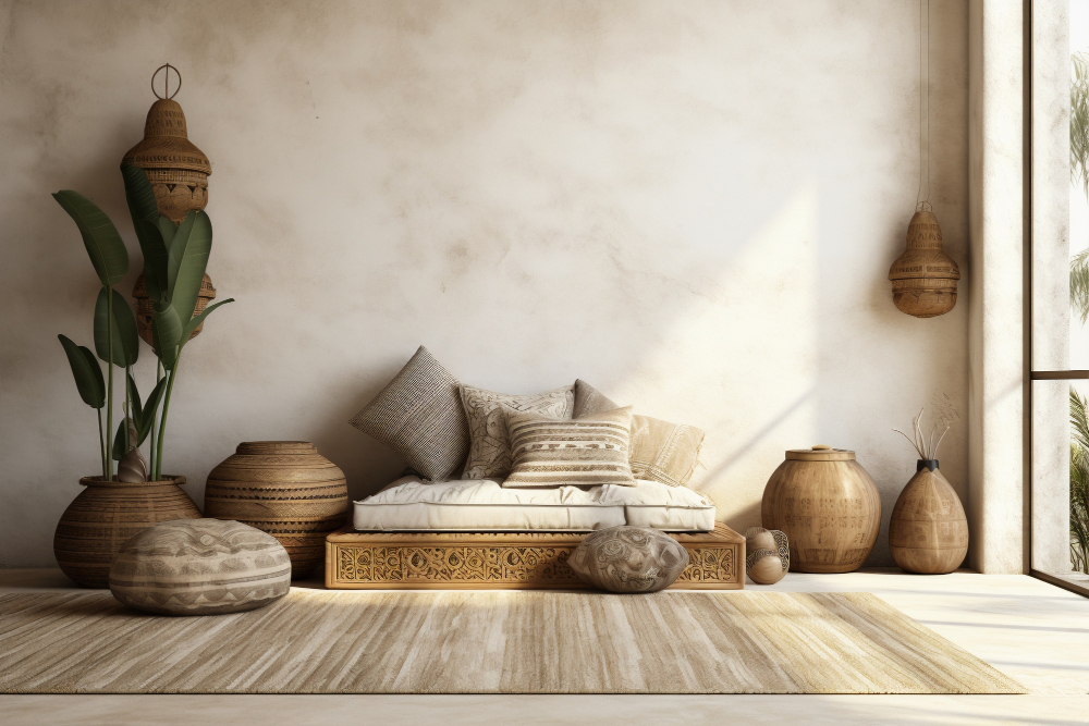 Scandi-Boho interiors vintage handmade elements