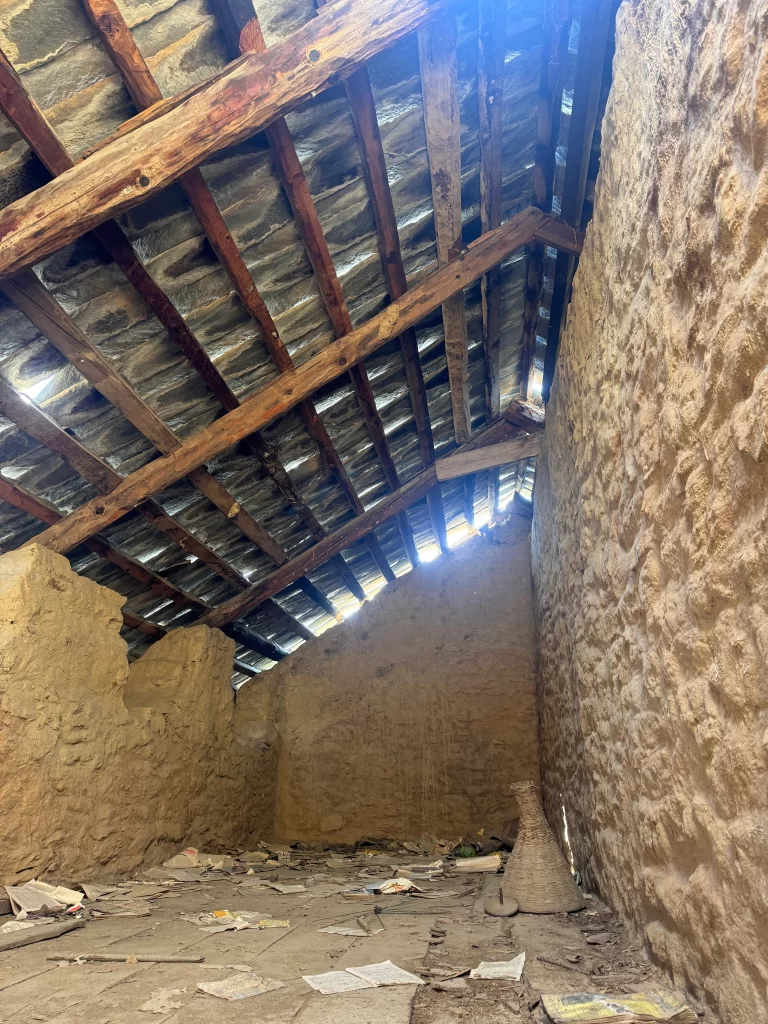 Interiors of old traditional Himalayan home_Attic