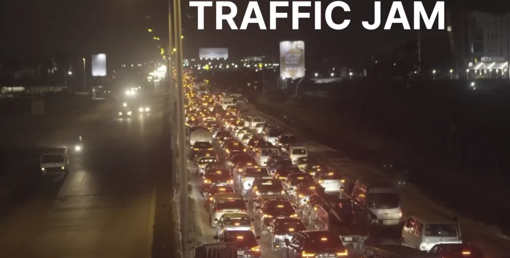 TRAFFIC JAM IN GURGAON